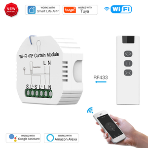 智能 WiFi RF433 1 单元窗帘百叶窗开关模块，用于卷帘